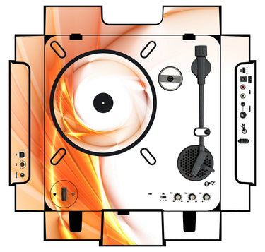 Numark PT 01 incl. Sides Skin Orange Swirl